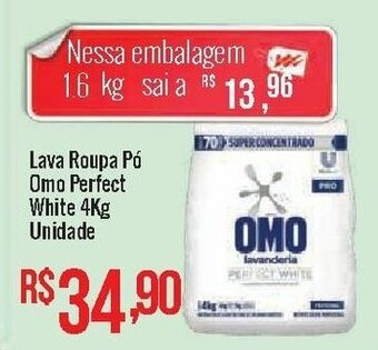 Lava Roupa po Omo Perfect White 4kg unidade