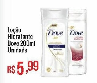 Mart Minas Locao Hidratante Dove 200ml unidade oferta