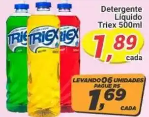 Amarelinha supermercados Detergente Líquido Triex 500ml oferta