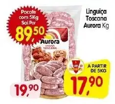 Cercadão Linguiça Toscana Aurora Kg oferta