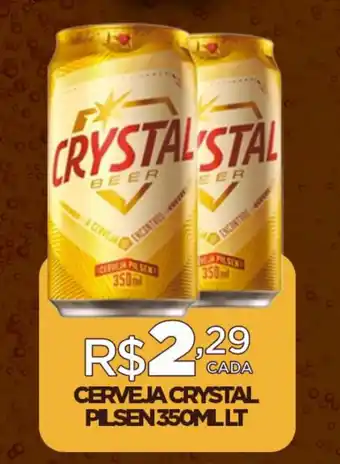 DB Supermercados CERVEJA CRYSTAL PILSEN 350ML LT oferta