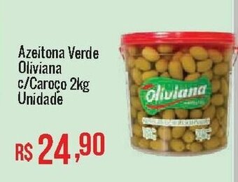 Mart Minas Azeitona Verde Oliviana c/caroco 2kg unidade oferta