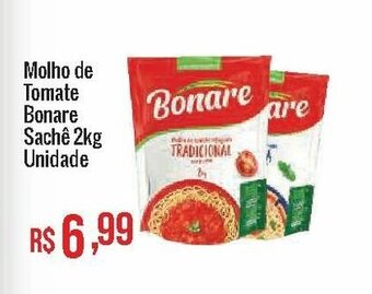 Mart Minas Molho de Tomate Bonare Sache 2kg unidade oferta