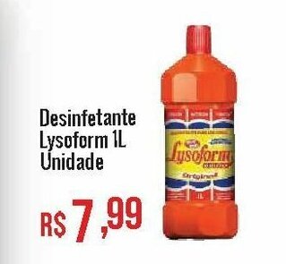 Mart Minas Desinfetante Lysoform 1L unidade oferta