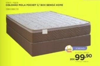 Benoit Colchao Mola Pocket c/ Box Benoa Home oferta