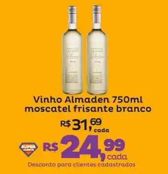 Vinho Almaden 750ml moscatel frisante branco