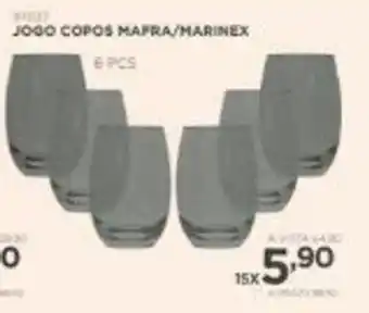 Jogo Copos Mafra/ Marinex 6pcs