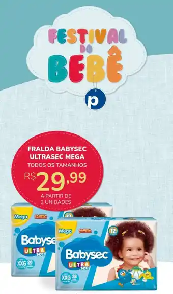 Public Supermercados Fralda BabySec Ultra Mega oferta