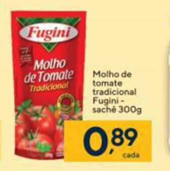 Coop Molho de tomate Tradicional Fugini Sache 300g oferta