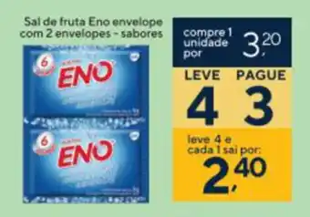 Coop Sal de Fruta Eno envelope com 2 envelopes sabores oferta