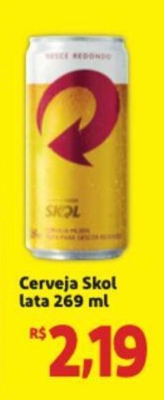 Extra Supermercado Cerveja Skol Lata 269ml oferta