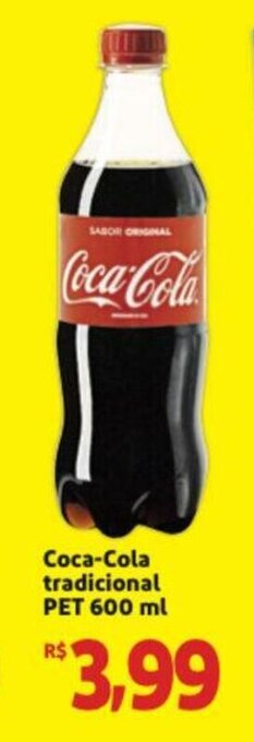 Extra Supermercado Coca-Cola Tradicional Pet 600ml oferta