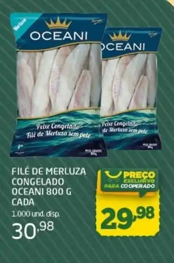 Cooper FILÉ DE MERLUZA CONGELADO OCEANI 800 G CADA oferta