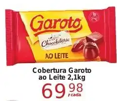 Rossi Supermercado Cobertura Garoto ao Leite 2,1kg oferta