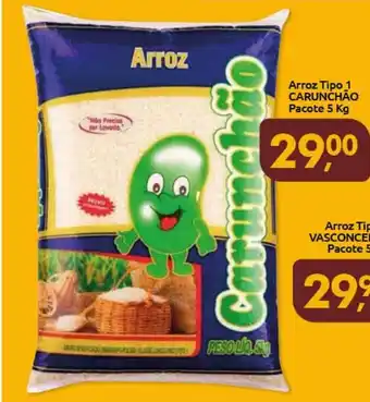 Supermercados Nori Arroz Tipo 1 CARUNCHÃO Pacote 5 Kg oferta