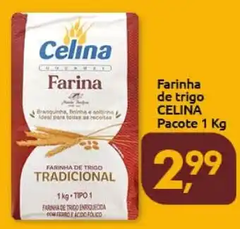 Supermercados Nori Farinha de trigo CELINA Pacote 1 Kg oferta