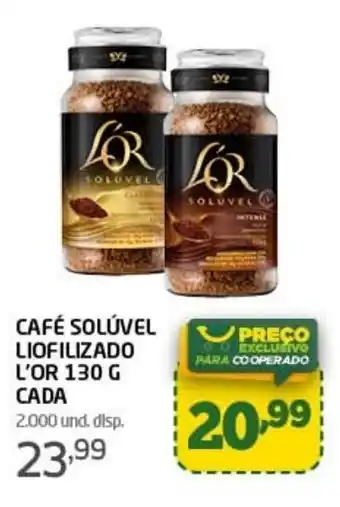 Cooper CAFÉ SOLÚVEL LIOFILIZADO L'OR 130 G CADA oferta