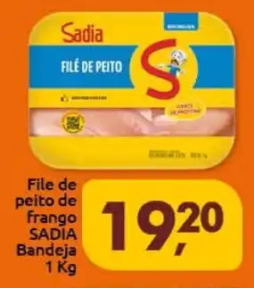 Supermercados Nori File de peito de frango SADIA Bandeja 1 Kg oferta