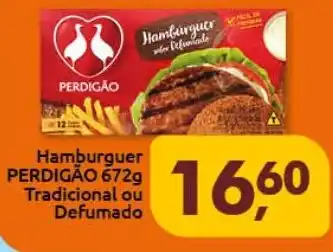 Supermercados Nori Hamburguer PERDIGÃO 672g Tradicional ou Defumado oferta