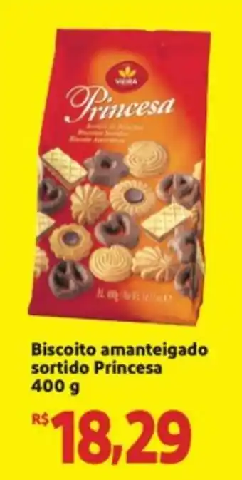 Biscoito Amanteigado sortido Princesa 400g
