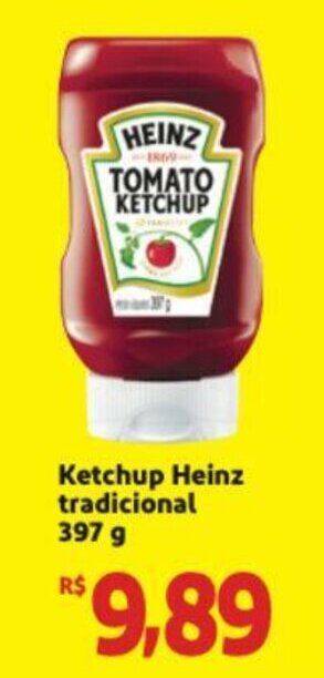 Extra Supermercado Ketchup Heinz Tradicional 397g oferta