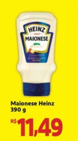 Extra Supermercado Maionese Heinz 390g oferta