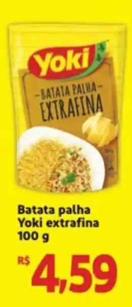 Extra Supermercado Batata palha Yoki extrafina 100g oferta