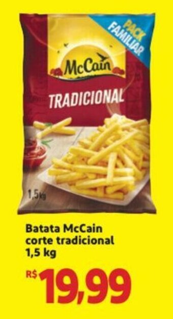 Extra Supermercado Batata McCain corte tradicional 1.5kg oferta