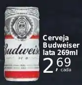 Rossi Supermercado Cerveja Budweis lata 269ml oferta