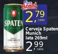 Rossi Supermercado Cerveja Spaten Munich lata 269ml oferta