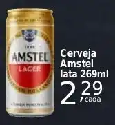 Rossi Supermercado Cerveja Amstel lata 269ml oferta