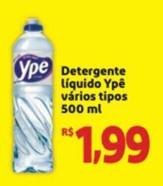 Detergente liquido Ype varios tipos 500ml