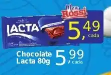 Rossi Supermercado Chocolate Lacta 80g oferta