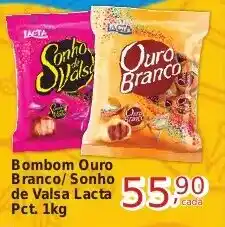 Rossi Supermercado Bombom Ouro Branco/ Sonho de Valsa Lacta Pct. 1kg oferta