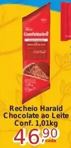 Rossi Supermercado Recheio Harald Chocolate ao Leite Conf. 1,01kg oferta