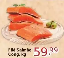 Rossi Supermercado Filé Salmão Cong. kg oferta