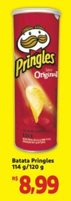Extra Supermercado Batata Pringles 114g/120g oferta