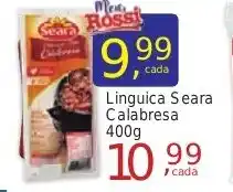 Rossi Supermercado Linguica Seara Calabresa 400g oferta
