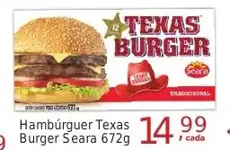 Rossi Supermercado Hambúrguer Texas Burger Seara 672g oferta