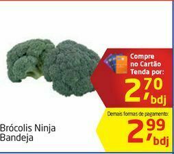 Tenda Atacado Brócolis ninja bandeja oferta