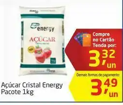 Tenda Atacado Açúcar cristal energy 1kg oferta
