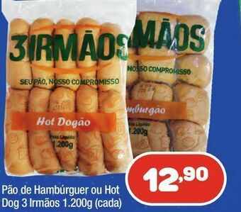 Costazul Supermercados Pão de hambúrguer 3 irmãos oferta