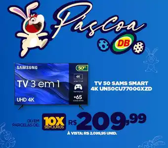 DB Supermercados TV 50 SAMS SMART 4K UN50CU7700GXZD oferta