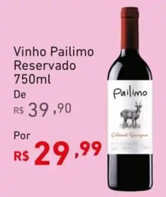 Extrabom Supermercados Vinho Pailimo Reservado 750ml oferta