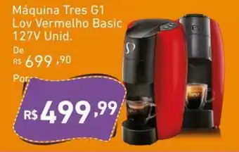 Extrabom Supermercados Máquina Tres G1 Lov Vermelho Basic 127V Unid. oferta
