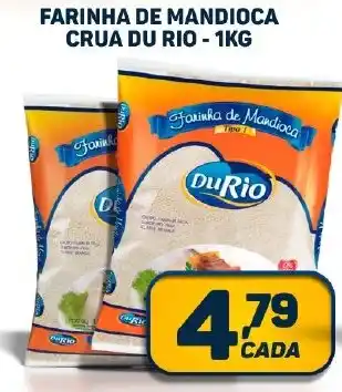 Dom Atacadista FARINHA DE MANDIOCA CRUA DU RIO - 1KG oferta