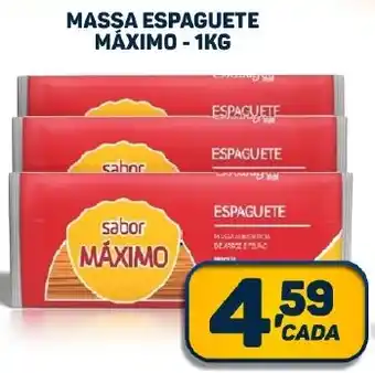 Dom Atacadista MASSA ESPAGUETE MÁXIMO - 1KG oferta