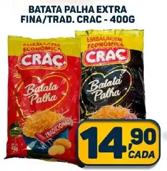 Dom Atacadista BATATA PALHA EXTRA FINA/TRAD. CRAC - 400G oferta