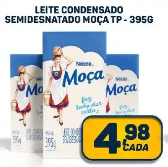Dom Atacadista LEITE CONDENSADO SEMIDESNATADO MOÇA TP - 395G oferta