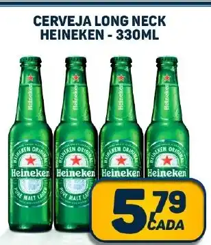 Dom Atacadista CERVEJA LONG NECK HEINEKEN - 330ML oferta